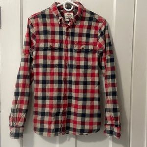Fjallraven Skog slim fit flannel Red/Blue Men’s Medium EUC